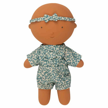 Gommu Green Flowers One-piece & Bow Tie